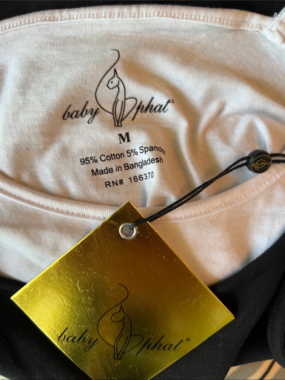 Baby Phat Black and Gold Logo Tank Top - Picture 5 of 6